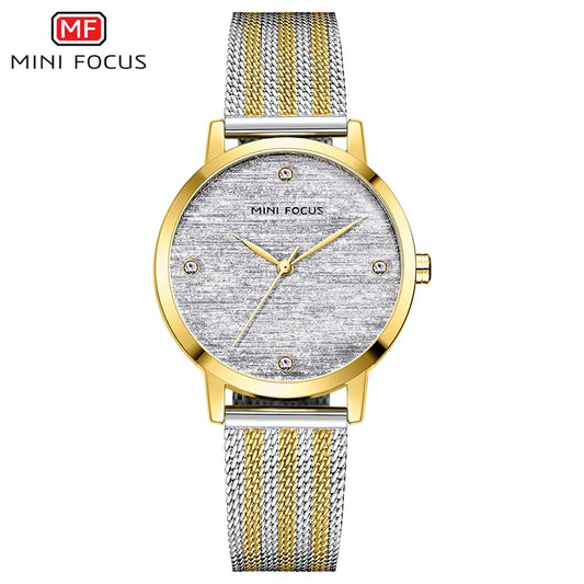 MINI FOCUS Luxury Blue Watches Women Top Brand Waterproof Wristwatch Fashion Simple Quartz Watch Lady Woman Relojes Mujeres 0329