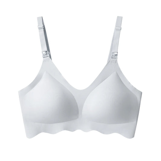Traceless Women's Comfortable and Breathable Ultra Thin Breastfeeding Bra Detachable Breastfeeding Bra