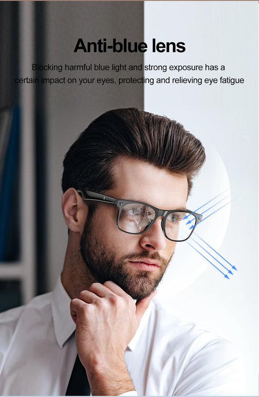 LIGE Smart Bluetooth Call Sunglasses Built-In Mic Speakers Touch Voice Assistant Intelligent Translation Glass For Men And Women