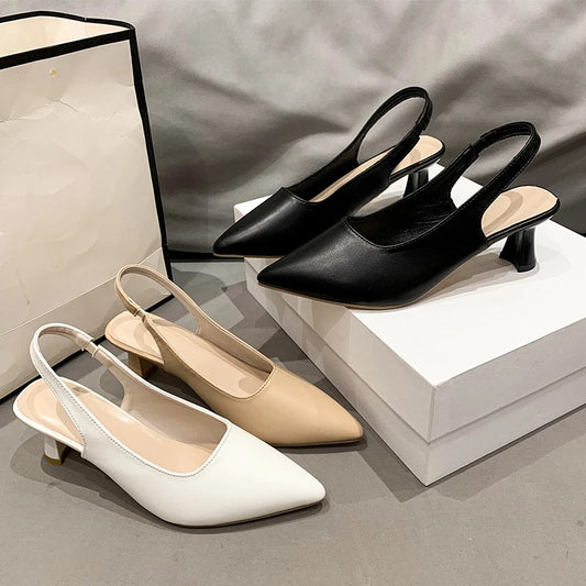 2024 New Summer Style Fashionable Comfortable Versatile Elegant and Wear-resistant Bag-toe Casual Back Strap Sandals