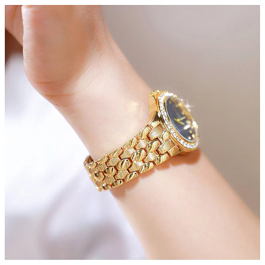 Luxury Women Quartz Wrist Watches Stainless Steel Strap Waterproof Fashionable Beauty Gift Exquisite Quartz Watch for woman