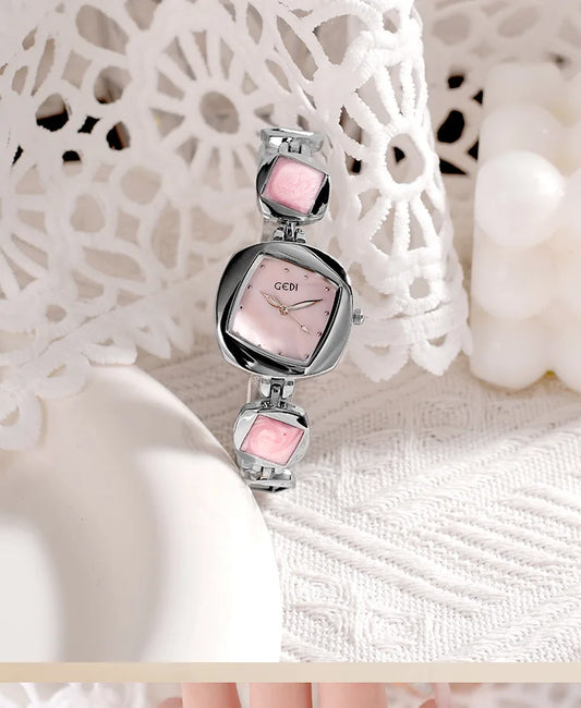 Women Bracelet Watch Light Luxury Creative Irregular Diamond shaped Watches Ladies Premium Exquisite Gem Quartz Wristwatch Gift