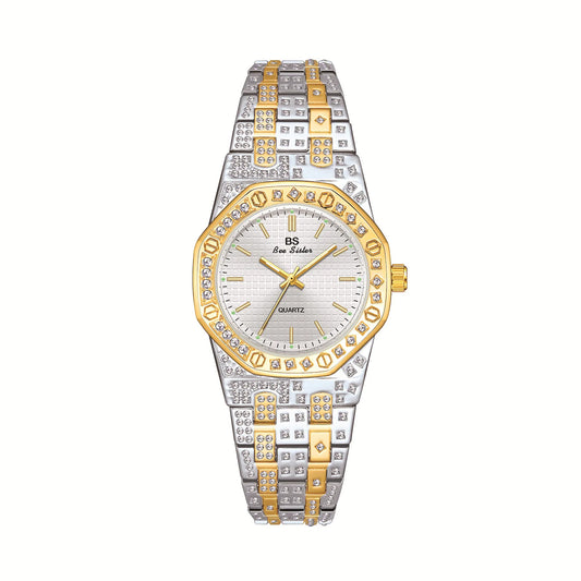 UTHAI Women's Watch Luxury Metal Diamonds European American Middle Eastern Waterproof Ladies Fashion Quartz Watches Clock Gift