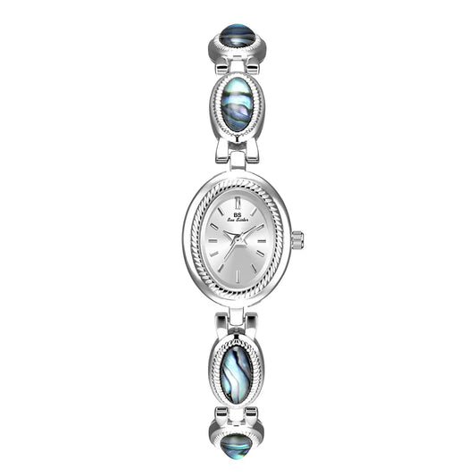 Light luxury Brand Watch for Women high-end Black Gold Abalone Shell Bracelet Waterproof Ladies Fashion Quartz Wristwatches Gift