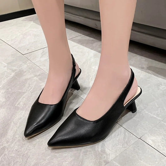 2024 New Summer Style Fashionable Comfortable Versatile Elegant and Wear-resistant Bag-toe Casual Back Strap Sandals
