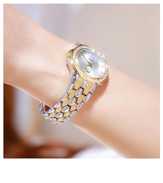 Luxury Women Quartz Wrist Watches Stainless Steel Strap Waterproof Fashionable Beauty Gift Exquisite Quartz Watch for woman