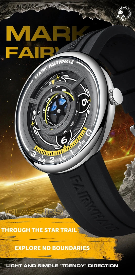 Mark Fairwhale 5990 Silicone Strap Earth 3D Relojes Hombre Dropshipp Wristwatch Sports Quartz Clocks Men Casual часы 2025